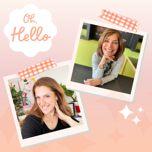 benefits of learning art online with Jackie and Jill from The Paint Bar