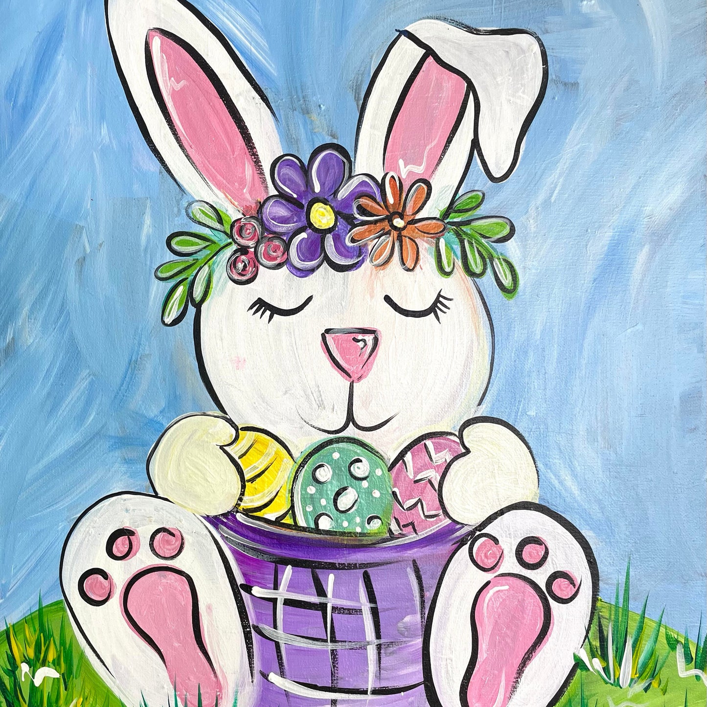 Floral Easter Bunny