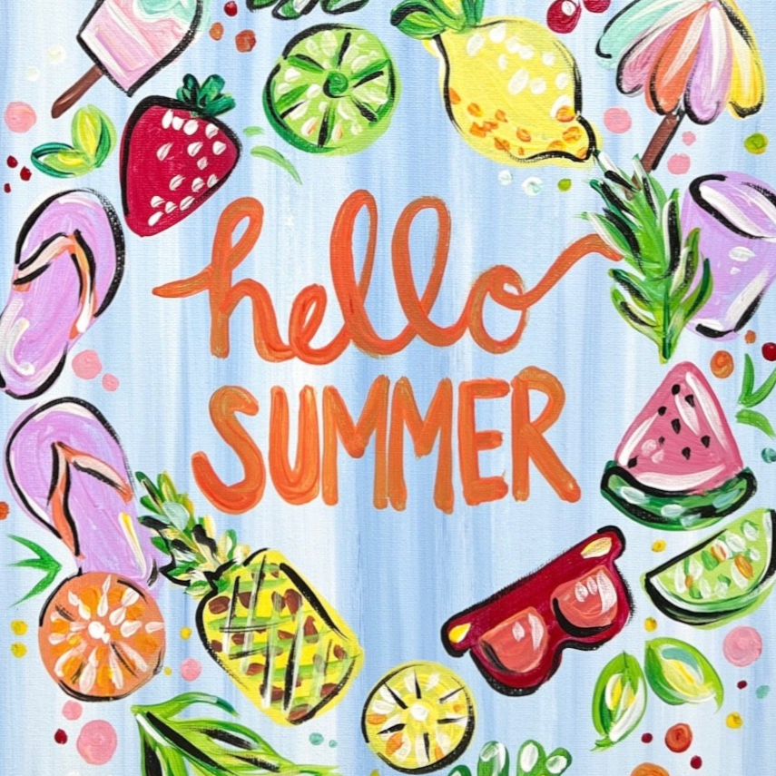 FREE TUTORIAL! Hello Summer Wreath