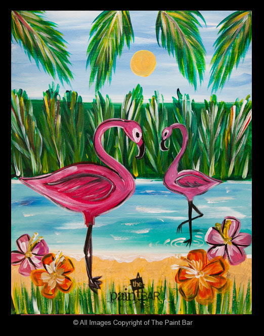 Tropical Flamingos